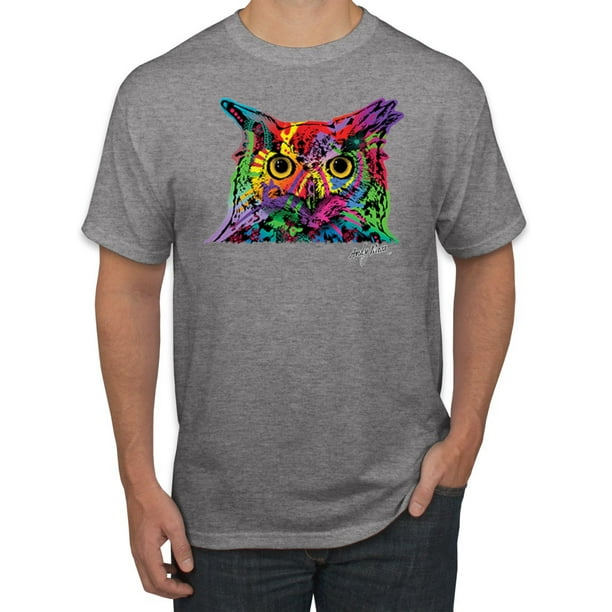 T-shirt Graphic Owl Premium Heather Women/'s Grey